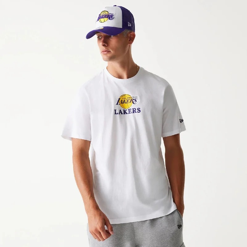 Men's Casual Shirts for Everyday WearLA Lakers NBA White T-Shirt