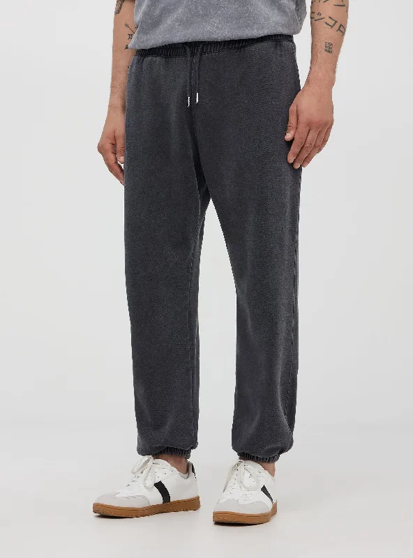 Men's Pants with Hidden ButtonsMan Full-length gym pants