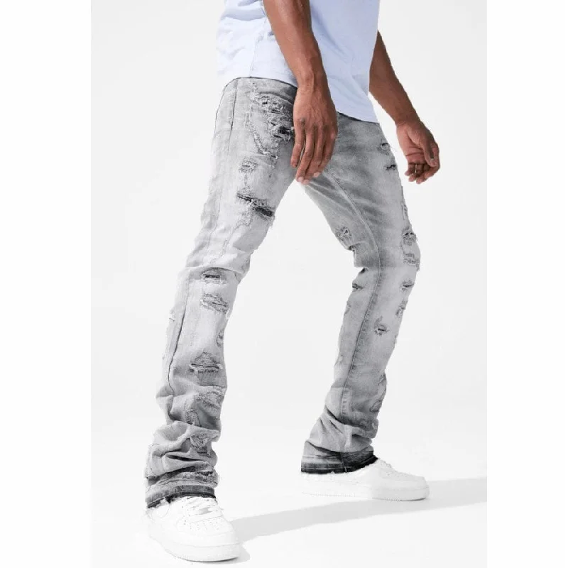 Men's Pants with Deep PocketsJordan Craig Martin Stacked Wolverine Denim (Arctic Grey) JTF1134