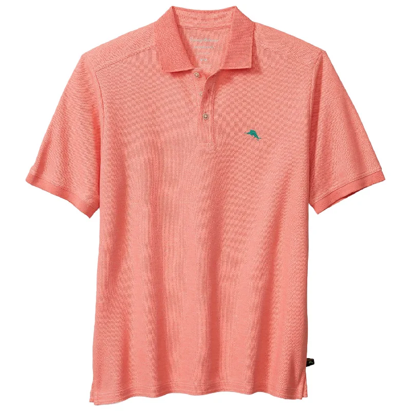 Men's Shirts with Adjustable HemlinesTommy Bahama IslandZone Emfielder 2.0 Polo Shirt - Red Ginger Heather Men's Shirts with Adjustable HemlinesTommy Bahama IslandZone Emfielder 2.0 Polo Shirt - Red Ginger Heather