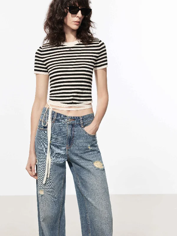 Striped Crewneck Top