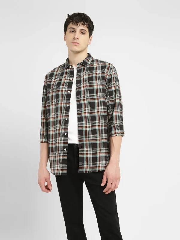 Men's Limited Edition Shirts for ExclusivityMen's Checkered Slim Fit Shirt
