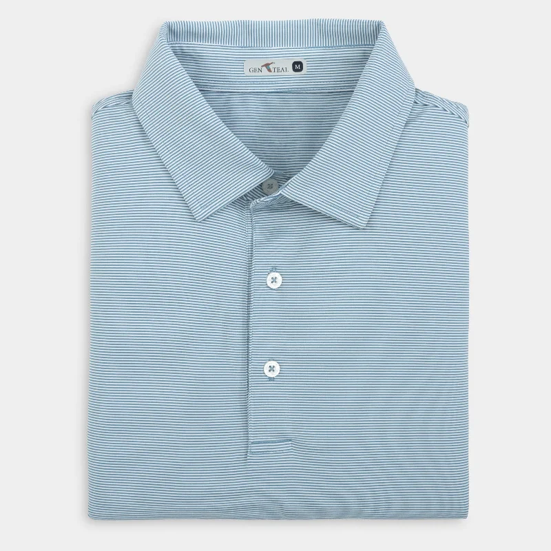 Men's Shirts with Appliquéd SleevesClub Pinstripe Performance Polo