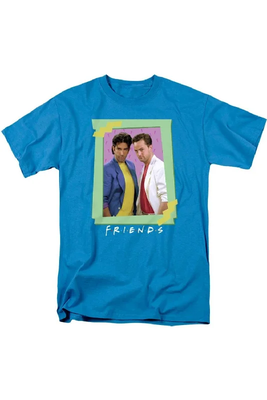 Men's Shirts with Striped PatternsFriends Flashback Short Sleeve Adult T-Shirt