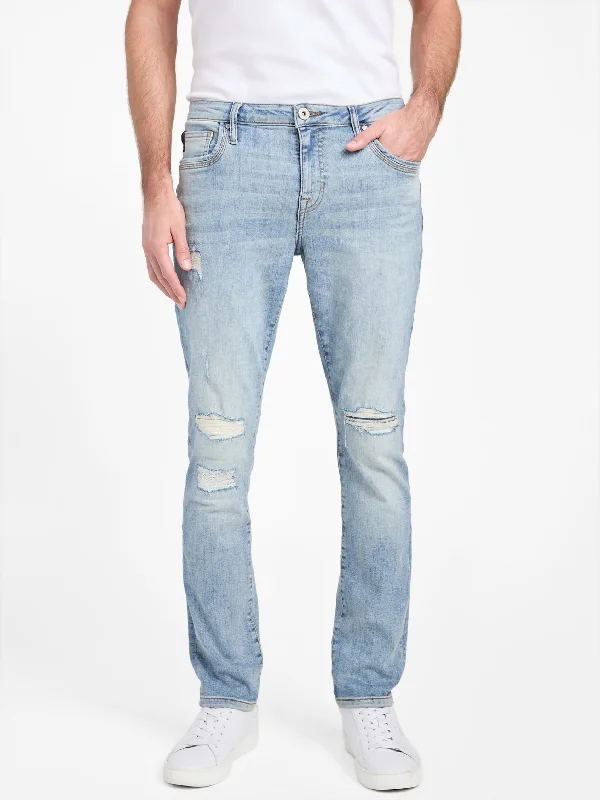 Men's Jeans Made from Recycled MaterialsBrownson Destroyed Skinny Jeans