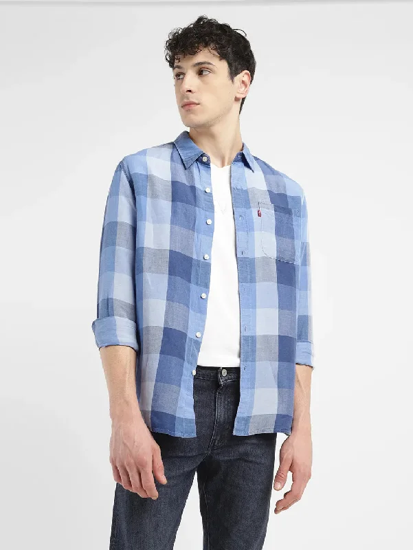 Men's Performance Shirts for Active LifestylesMen's Checkered Slim Fit Shirt