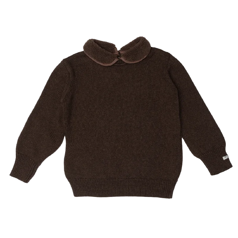 Freder Sweater | Dark Brown Melange