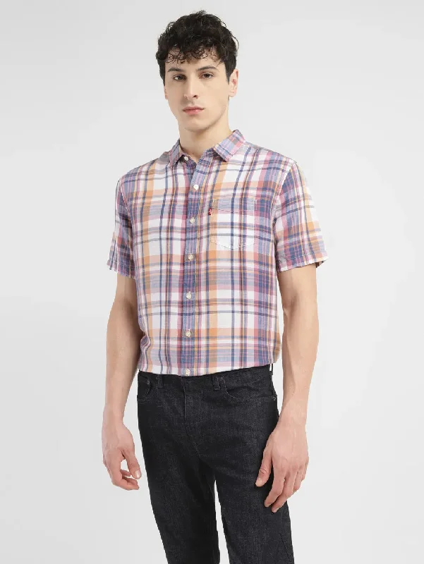 Men's Patterned Dress Shirts for a Unique TwistMen's Checkered Spread Slim Fit Shirt Men's Patterned Dress Shirts for a Unique TwistMen's Checkered Spread Slim Fit Shirt