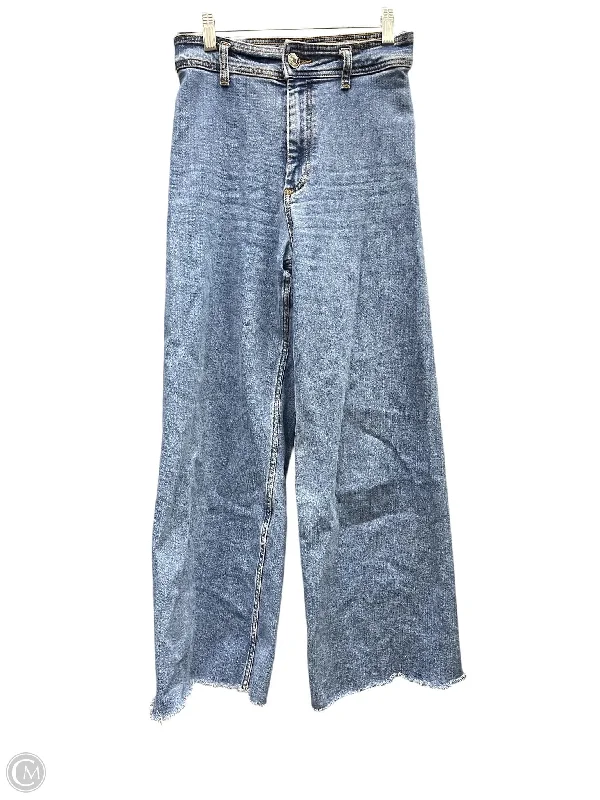 Men's Jeans with Elastic WaistbandsJeans Wide Leg By Zara  Size: 4