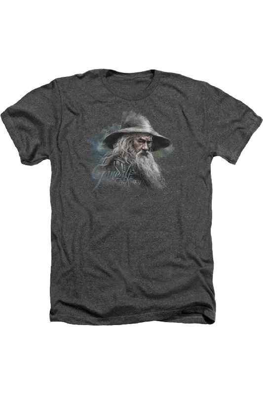 Men's Shirts with Floral PrintsThe Hobbit Gandalf The Grey Adult Heather Tee / T-Shirt Men's Shirts with Floral PrintsThe Hobbit Gandalf The Grey Adult Heather Tee / T-Shirt