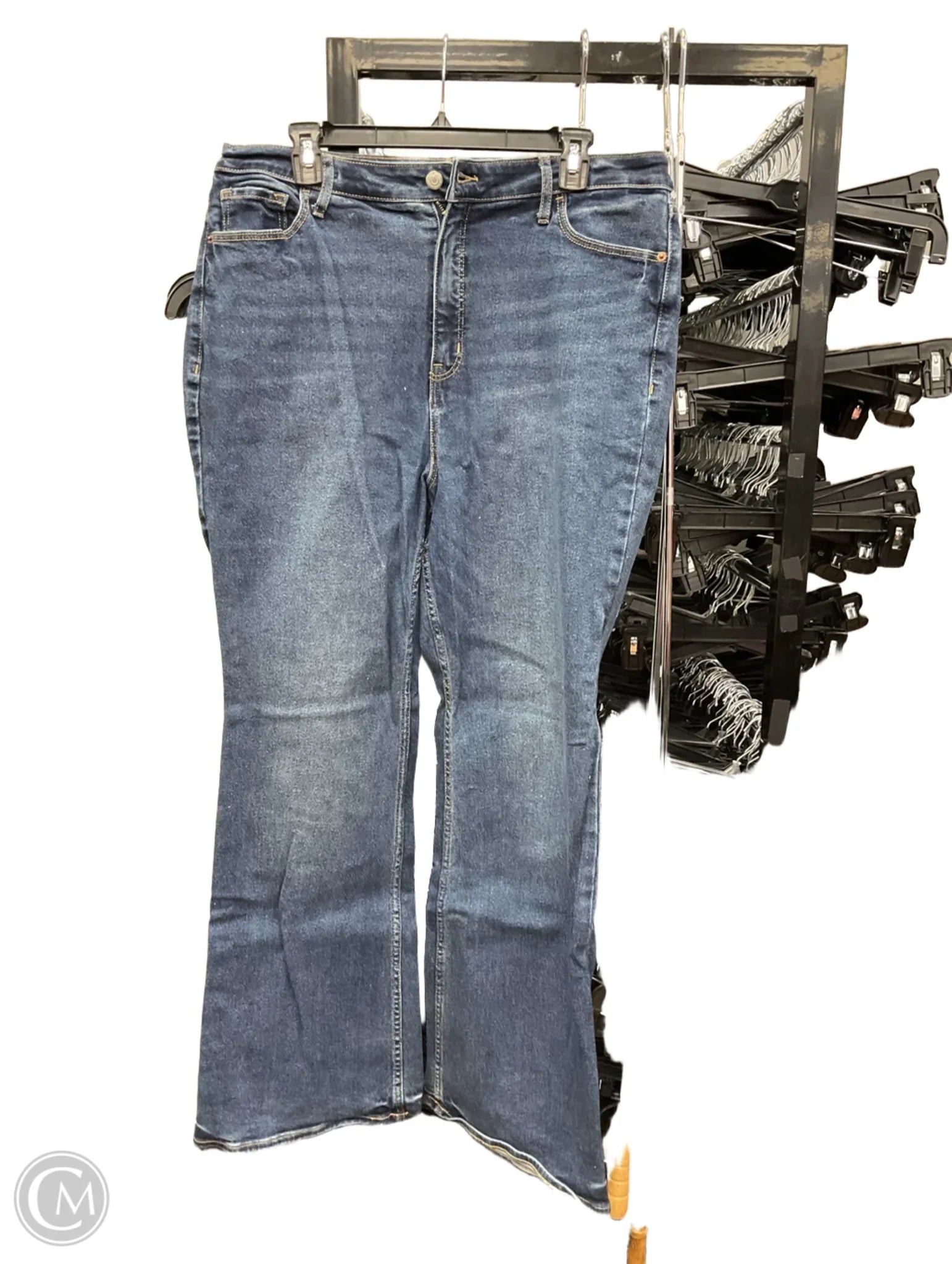 Men's Straight-Leg Jeans in Dark WashJeans Flared By Old Navy  Size: 14