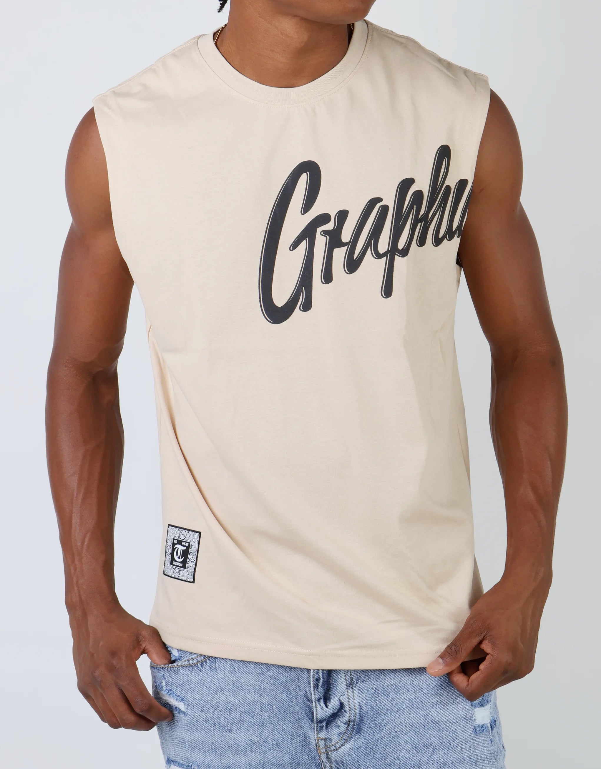 Men's Shirts with Graphic PrintsVest Tee