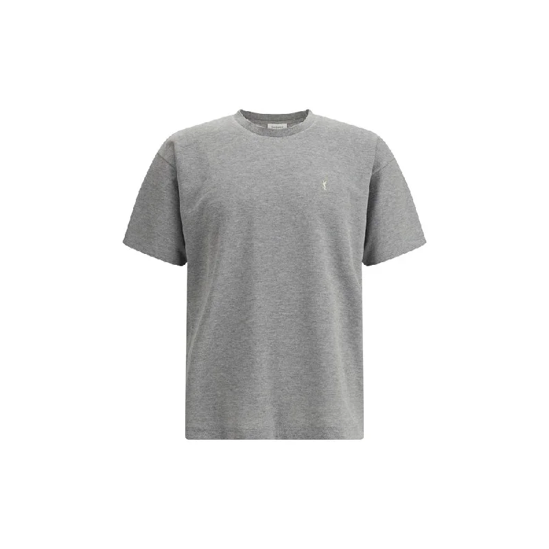 Solid-Colored Men's ShirtsSaint Laurent Oversized Men's T-shirt
