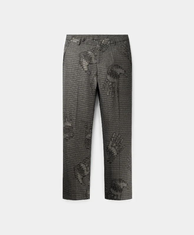 Men's Pants with Back PocketsObsidian Black Zuri Trapped Pants