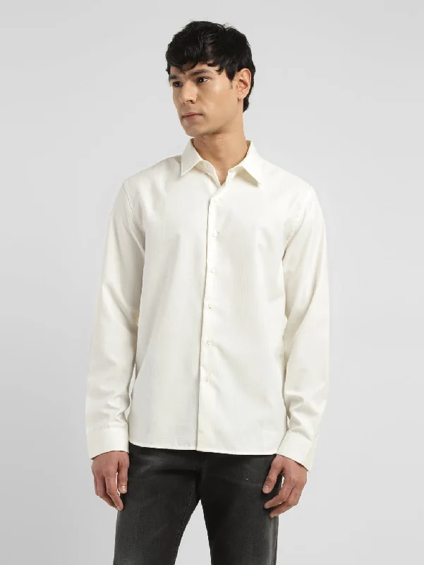 Men's Dressy Casual Shirts for Smart-Casual EventsMen's Textured Spread Collar Shirt Men's Dressy Casual Shirts for Smart-Casual EventsMen's Textured Spread Collar Shirt