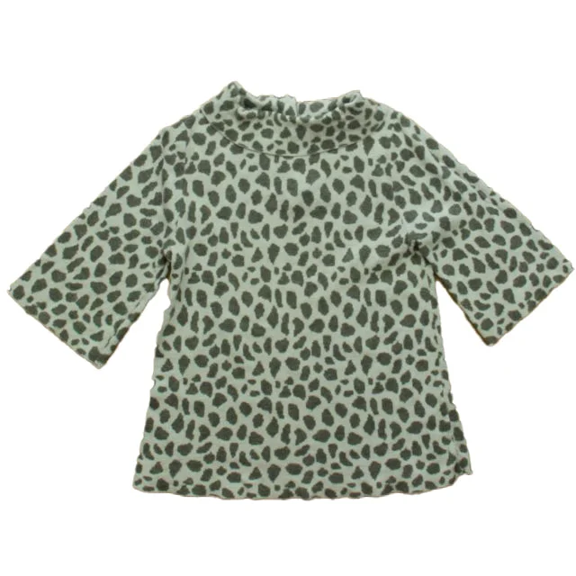 Janie and Jack Girls Aqua | Gray Sweater