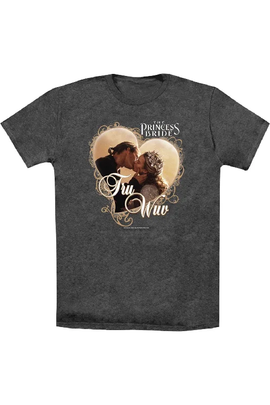 Men's Shirts with Cowl NecksPrincess Bride Tru Wuv Adult Heather T-Shirt