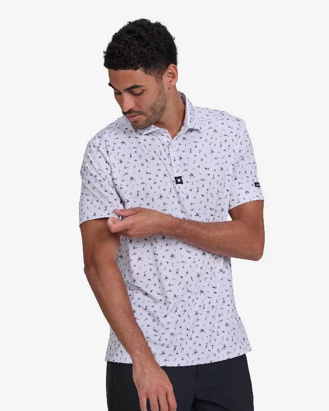 Men's Shirts with Patchwork SleevesSights & Rounds Lilac