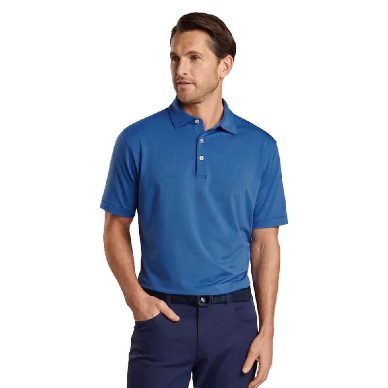 Men's Shirts with Contrast CollarsPeter Millar Jubilee Stripe Performance Jersey Polo Shirt - Sport Navy Men's Shirts with Contrast CollarsPeter Millar Jubilee Stripe Performance Jersey Polo Shirt - Sport Navy