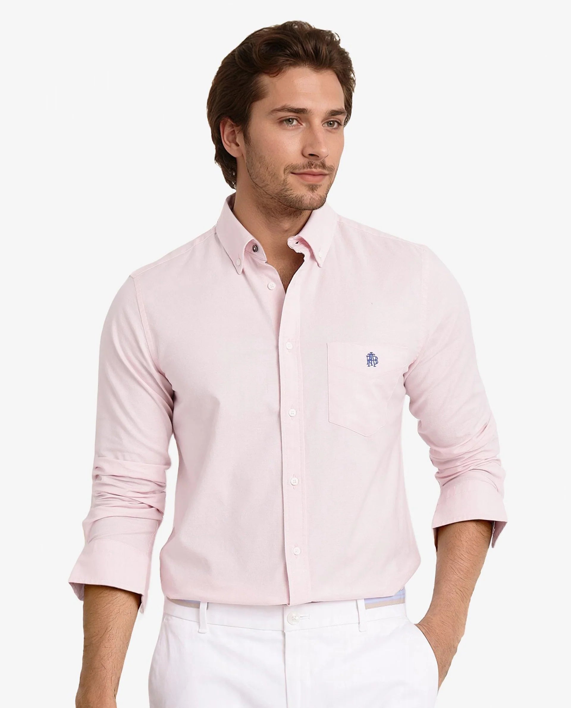 Breathable Men's Linen ShirtsRare Rabbit Men Oxob Pastel Pink Full Sleeve Collared Neck Button Closure Regular Fit Plain Shirt Breathable Men's Linen ShirtsRare Rabbit Men Oxob Pastel Pink Full Sleeve Collared Neck Button Closure Regular Fit Plain Shirt