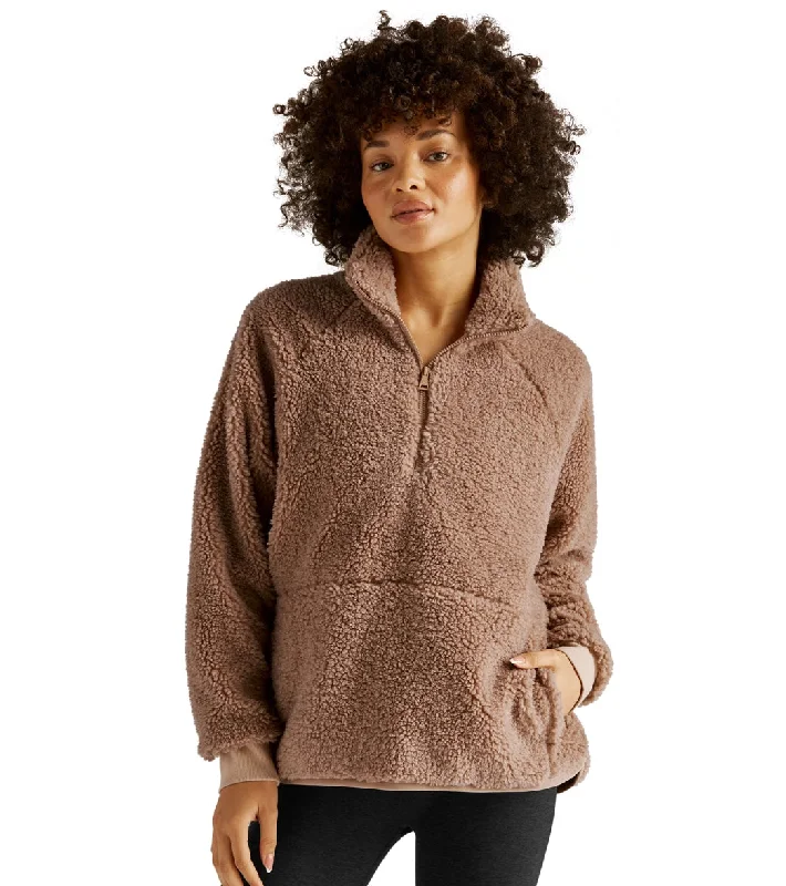 Beyond Yoga Take Flight Pullover Camel