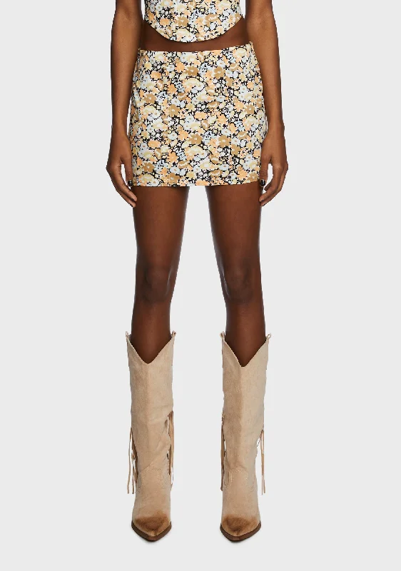 Among Wildflowers Mini Skirt