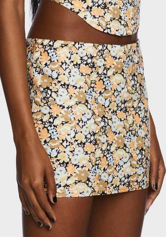 Among Wildflowers Mini Skirt