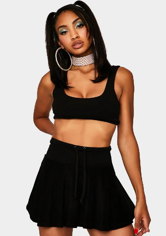 Black Not Ur School Grl Mini Skirt