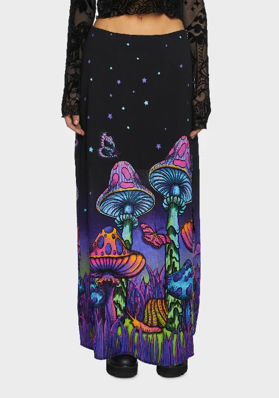 Psychedelic Fairytale Maxi Skirt