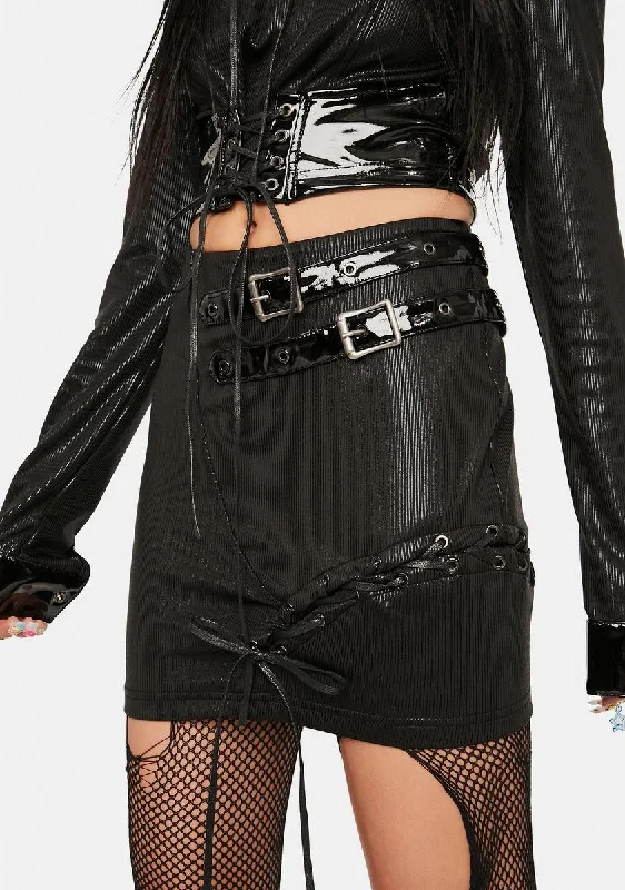 Sexy Gothic Punk Mini Skirt