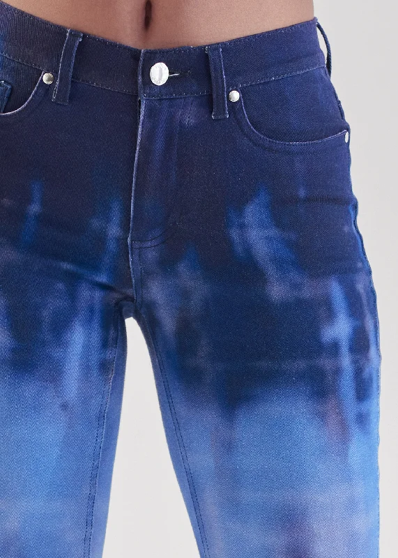 Tie-dye skinny jeans - Blue Multi