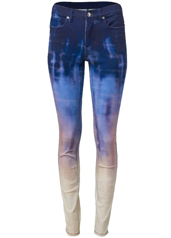 Tie-dye skinny jeans - Blue Multi