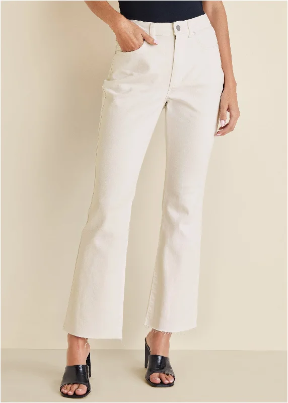 Brigitte kick flare jeans - Off White