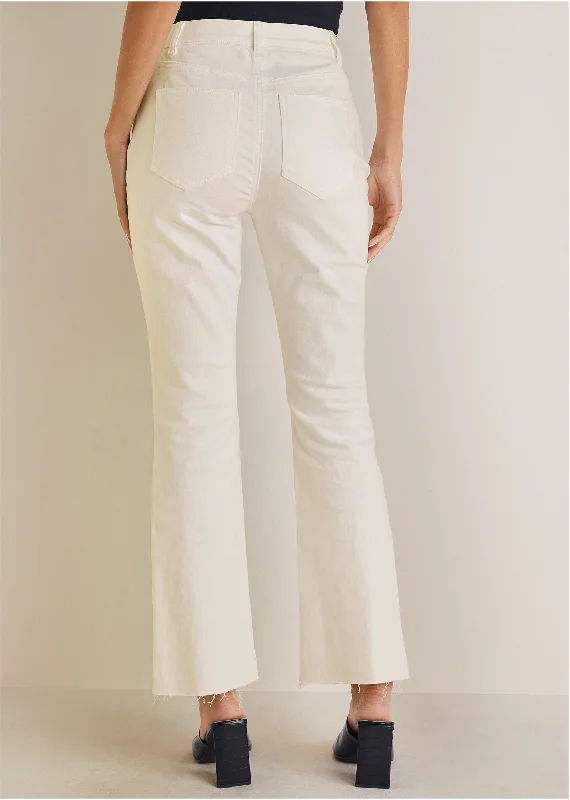 Brigitte kick flare jeans - Off White