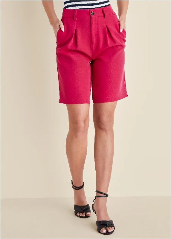 Bermuda suit shorts  - Dark Pink