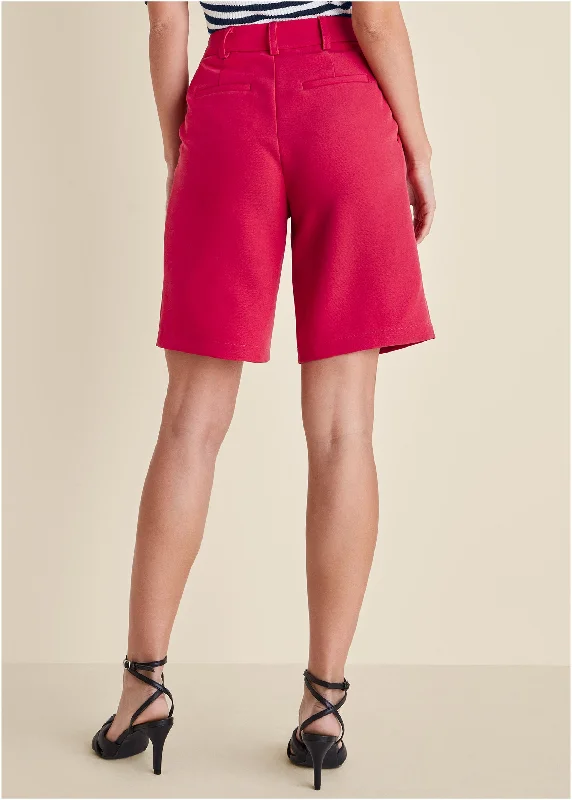 Bermuda suit shorts  - Dark Pink