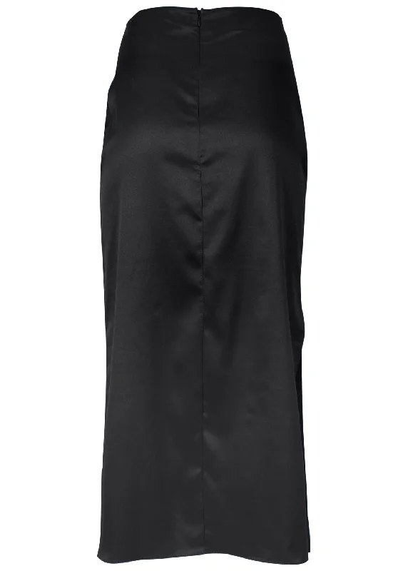 Midi slip skirt - Black