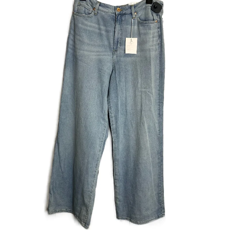 Blue Denim Jeans Wide Leg By Lc Lauren Conrad, Size: 14