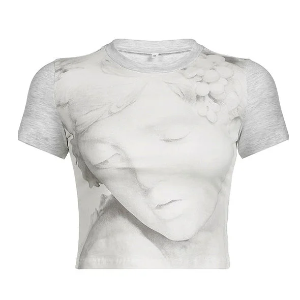 Minimalist Aesthetic Statue T-Shirt