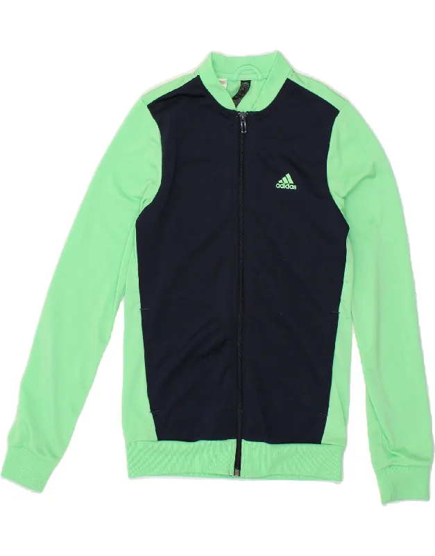 Men's Coats with Velcro ClosuresADIDAS Boys Tracksuit Top Jacket 13-14 Years Large Green Colourblock Men's Coats with Velcro ClosuresADIDAS Boys Tracksuit Top Jacket 13-14 Years Large Green Colourblock