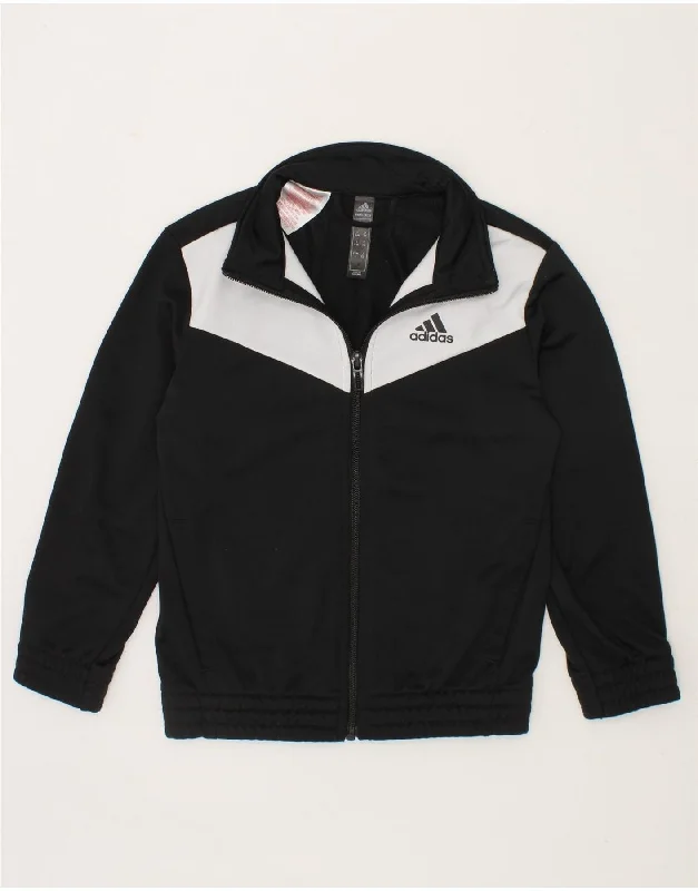 Weather-Resistant Men's CoatsADIDAS Boys Tracksuit Top Jacket 5-6 Years Black Colourblock Polyester Weather-Resistant Men's CoatsADIDAS Boys Tracksuit Top Jacket 5-6 Years Black Colourblock Polyester