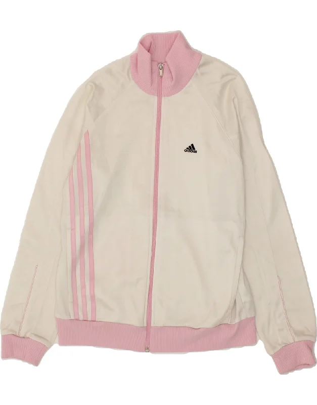 Men's Coats without LiningADIDAS Girls Tracksuit Top Jacket 13-14 Years White Colourblock Polyester Men's Coats without LiningADIDAS Girls Tracksuit Top Jacket 13-14 Years White Colourblock Polyester