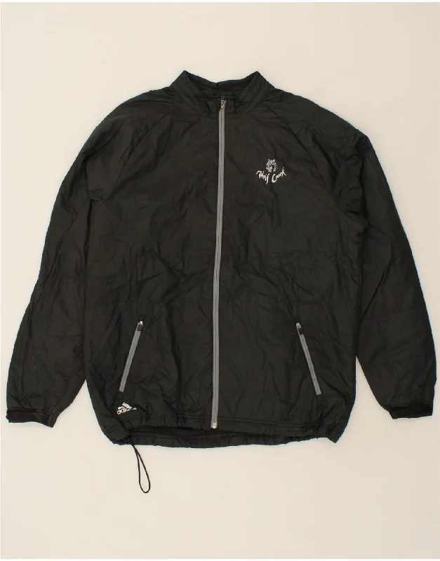 Men's Coats with Contrast StitchingADIDAS Mens Clima Proof Rain Jacket UK 40 Large Black Polyester Men's Coats with Contrast StitchingADIDAS Mens Clima Proof Rain Jacket UK 40 Large Black Polyester