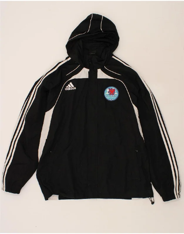 Men's Coats with Quilted LiningADIDAS Mens Graphic Rain Jacket UK 48/50 XL Black Colourblock Polyester Men's Coats with Quilted LiningADIDAS Mens Graphic Rain Jacket UK 48/50 XL Black Colourblock Polyester