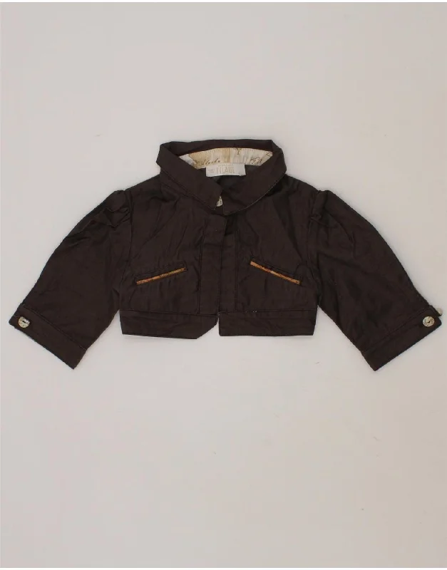 Men's Coats with Adjustable HemsALVIERO MARTINI Baby Girls Bolero Jacket 18-24 Months Brown Cotton Men's Coats with Adjustable HemsALVIERO MARTINI Baby Girls Bolero Jacket 18-24 Months Brown Cotton