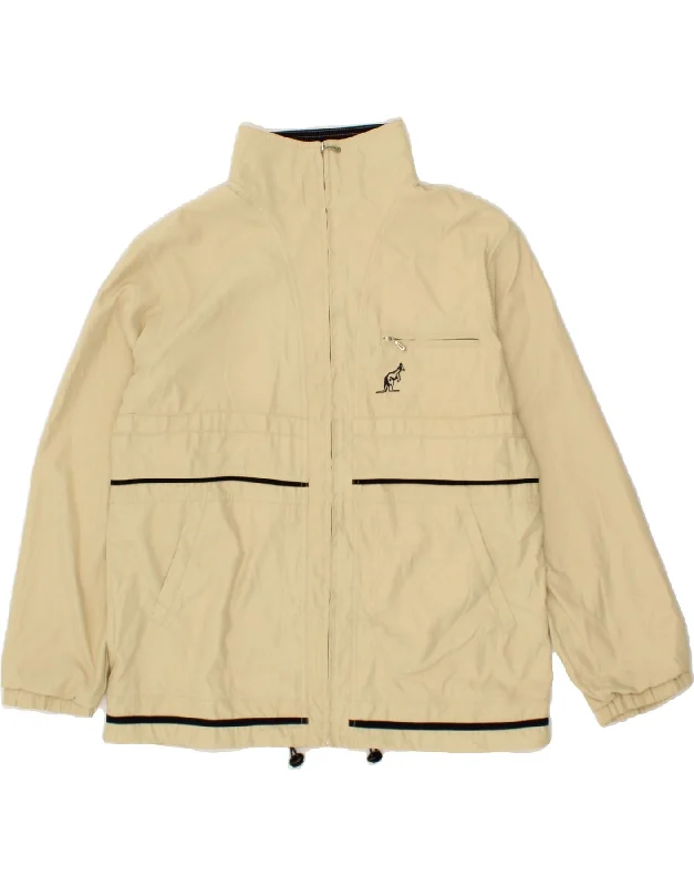 Cool Men's Pea CoatsAUSTRALIAN L'ALPINA Mens Windbreaker Jacket IT 48 Medium Beige Polyester Cool Men's Pea CoatsAUSTRALIAN L'ALPINA Mens Windbreaker Jacket IT 48 Medium Beige Polyester