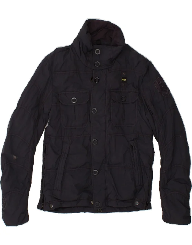 Men's Coats with Adjustable SleevesBLAUER Mens Padded Jacket UK 38 Medium Black