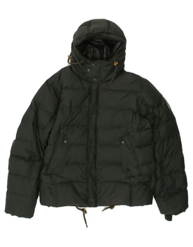 Men's Coats for Ice FishingBOMBOOGIE Mens Hooded Padded Jacket UK 46 3XL Green Polyester Men's Coats for Ice FishingBOMBOOGIE Mens Hooded Padded Jacket UK 46 3XL Green Polyester