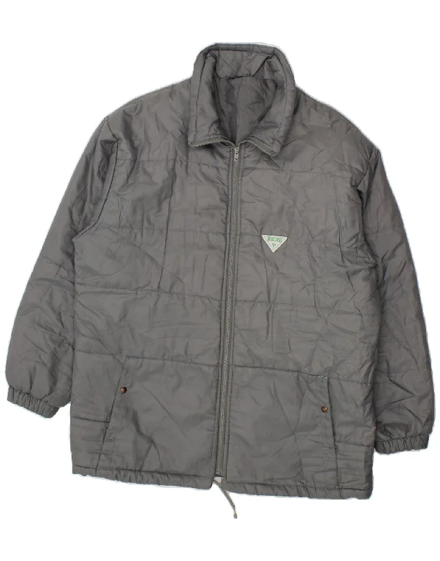 Lightweight Men's WindbreakersBRUGI Mens Padded Jacket UK 48 4XL Grey Polyester