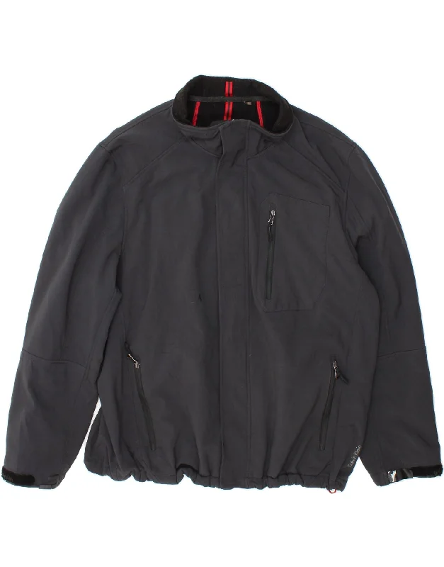 Designer Men's OvercoatsCALVIN KLEIN Mens Windbreaker Jacket UK 42 XL Navy Blue Polyester Designer Men's OvercoatsCALVIN KLEIN Mens Windbreaker Jacket UK 42 XL Navy Blue Polyester